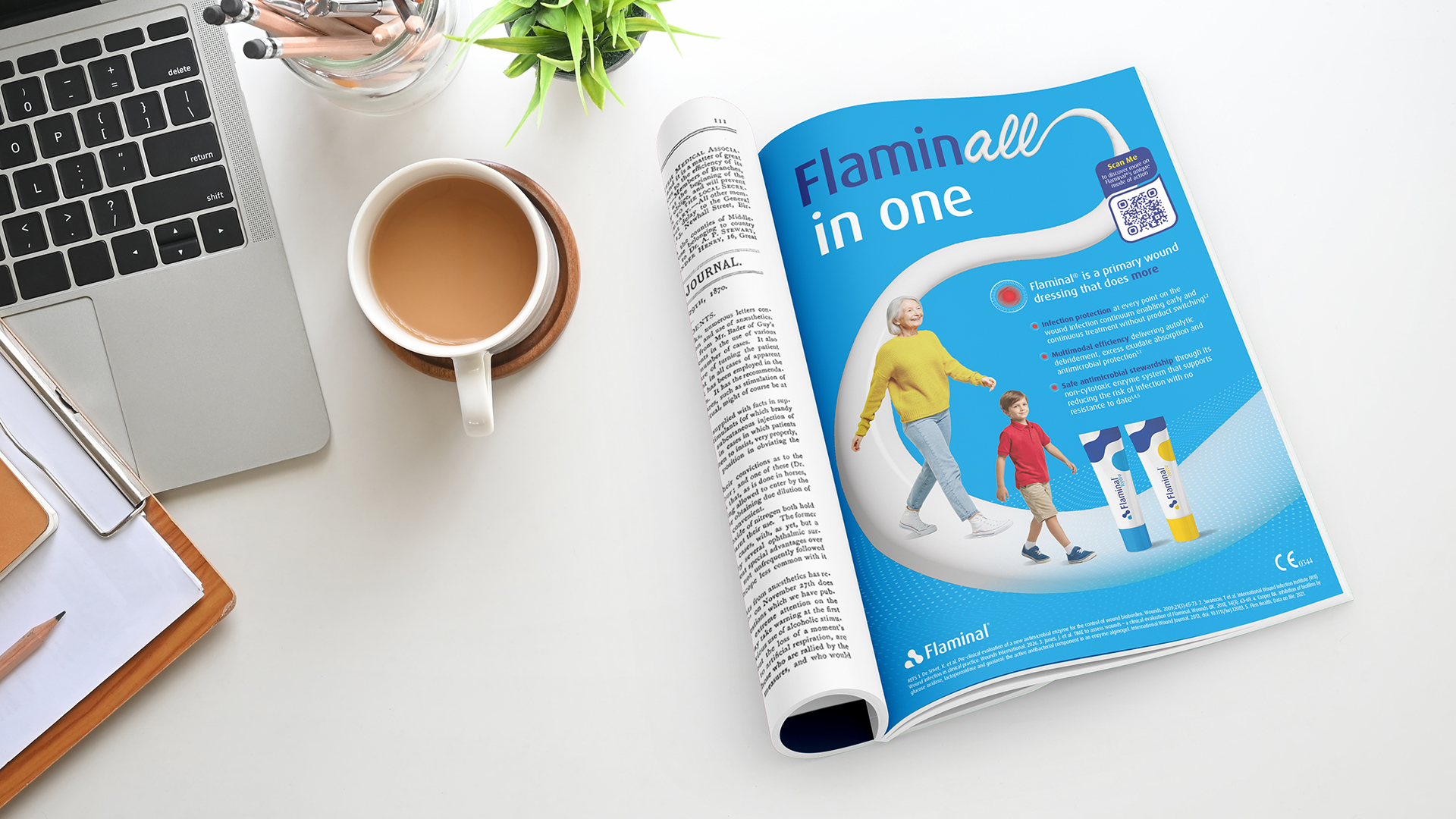 Gallery image showcasing Flen Health UK Case Study A4 Ad Mockup